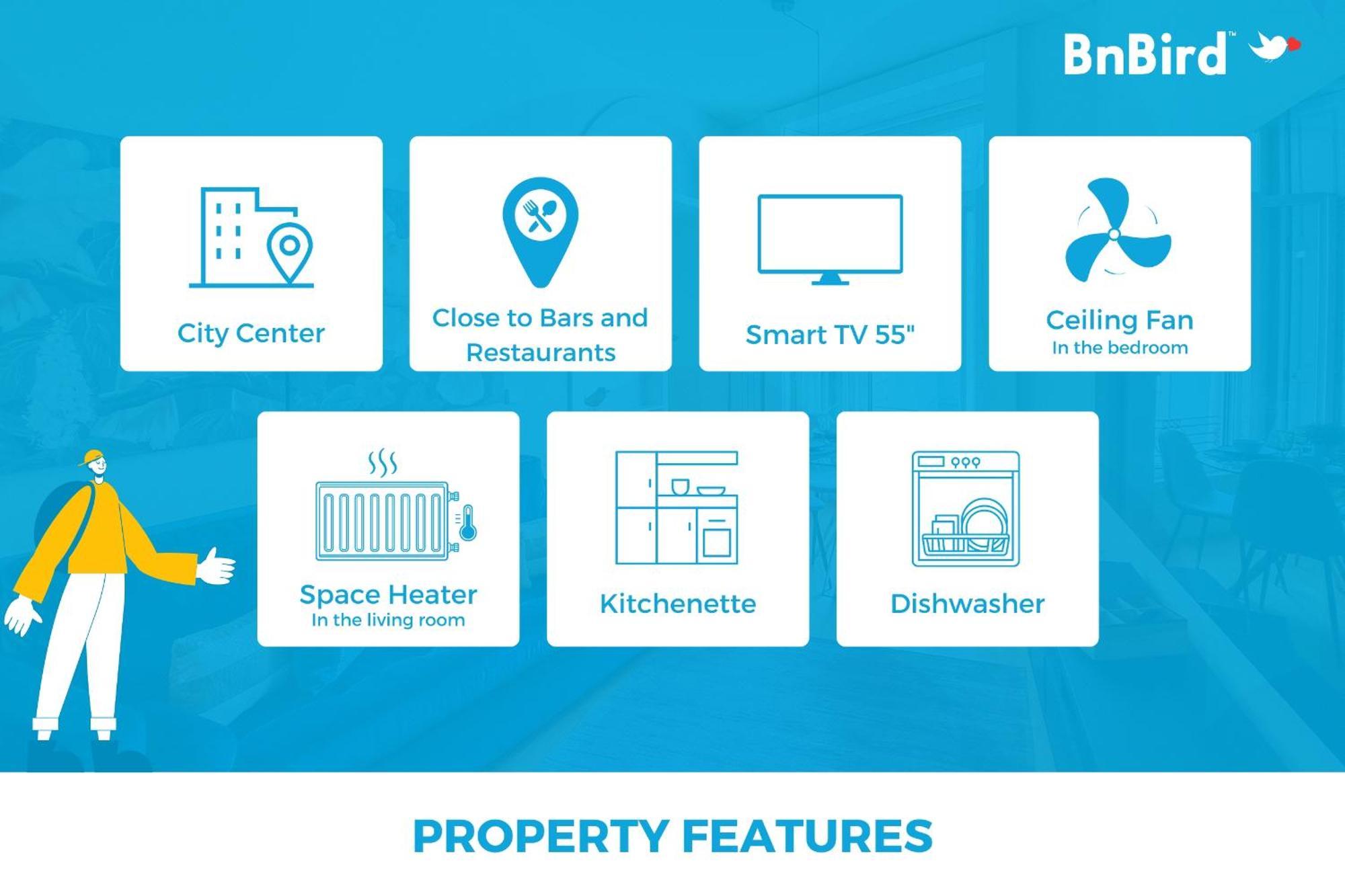 Inspiring City Center 1Br Apartment Porto Ngoại thất bức ảnh